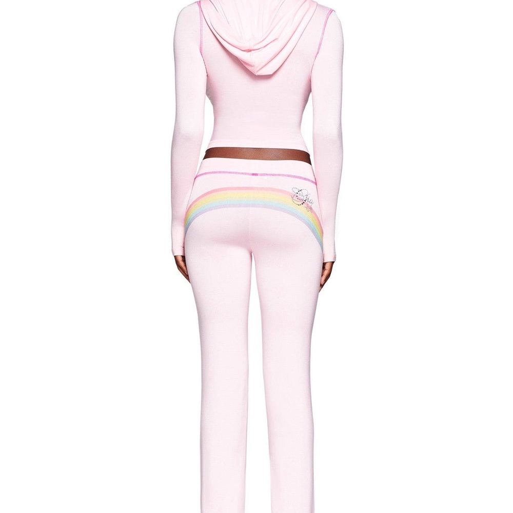 I.AM.GIA Pink Pants with Rainbow Detail